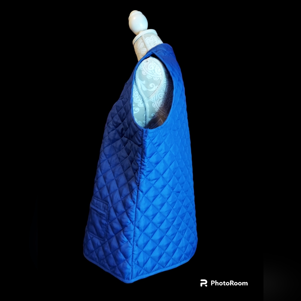 I ACTIVE Royal Blue Lightweight Quilted Vest Women's Size 2X NWT - Picture 3 of 8